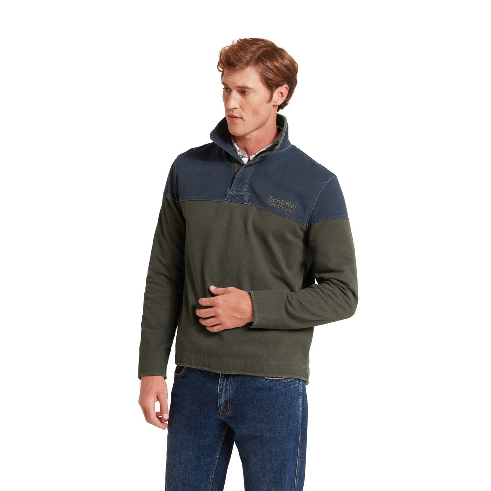 Helford Heritage Sweatshirt Peat Green