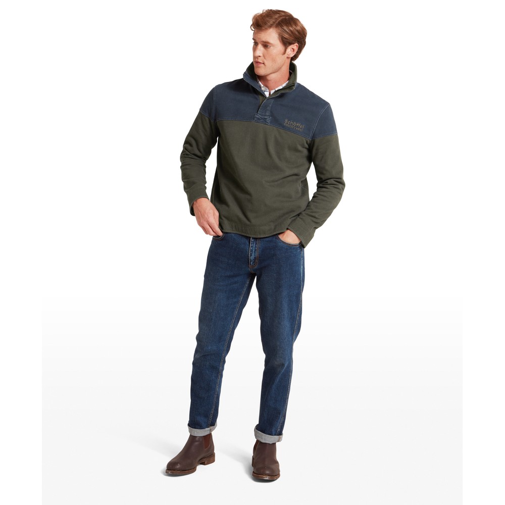 Helford Heritage Sweatshirt Peat Green