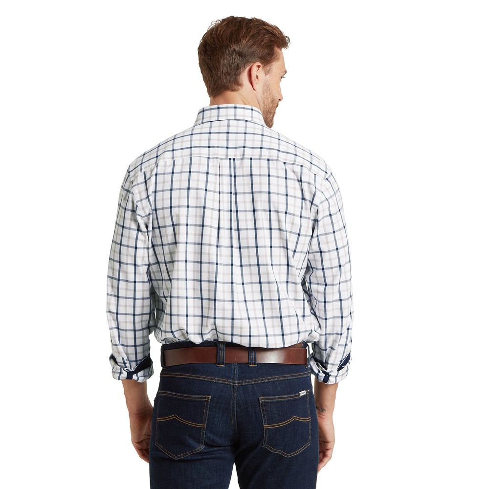 Brancaster Classic Shirt Oxford Navy Check