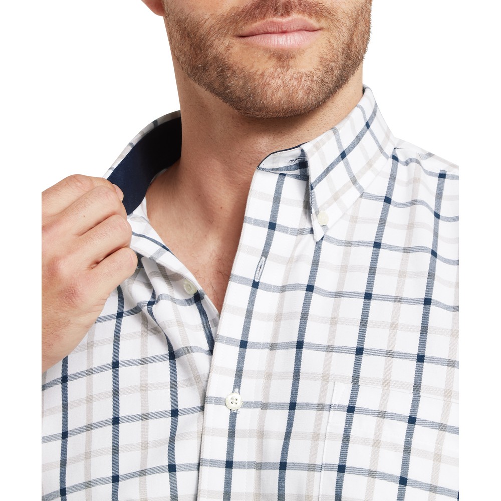 Brancaster Classic Shirt Oxford Navy Check