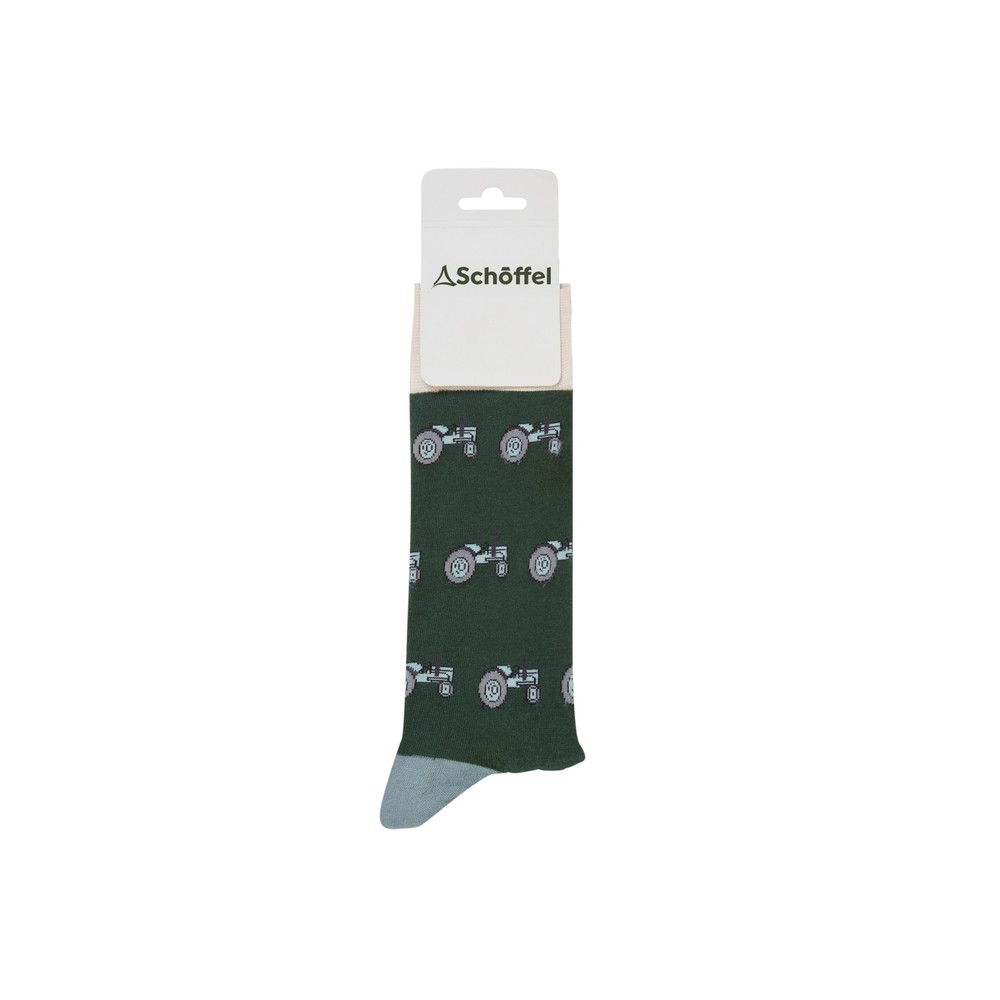 Men's Single Cotton Sock Grey Tractor