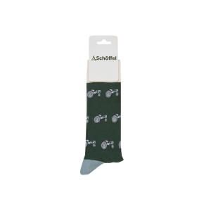 Schoffel Men's Single Cotton Sock Grey Tractor