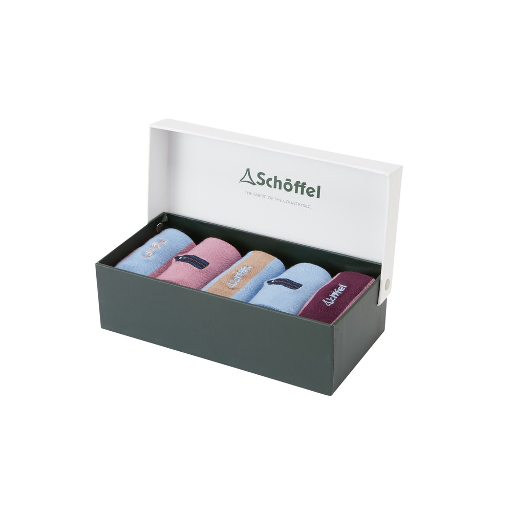 Ladies Bamboo Sock (Box of 5) 4-7 Lyndon Mix