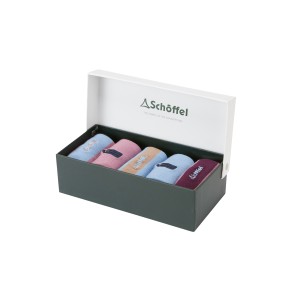 Schoffel Ladies Bamboo Sock (Box of 5) 4-7 Lyndon Mix