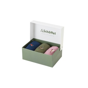 Schoffel Ladies Bamboo Sock (Box of 3) Pheasant Mix