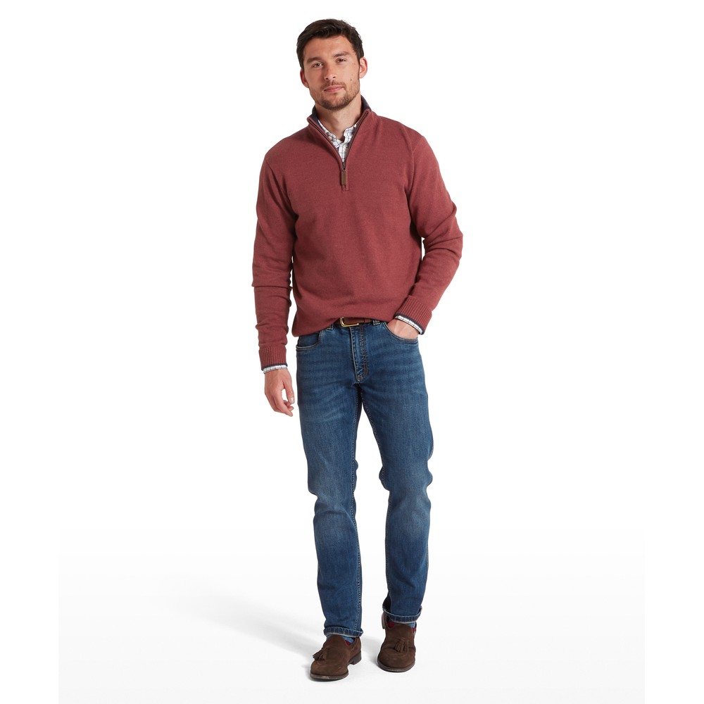Blair 1/4 Zip Jumper Redwood
