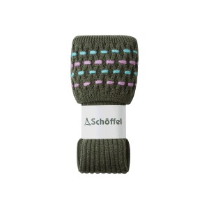 Schoffel Ladies Stitch Sock Dark Cedar