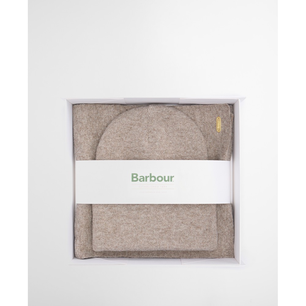 Winona Beanie and Scarf Set Taupe