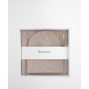 Barbour Winona Beanie and Scarf Set Taupe