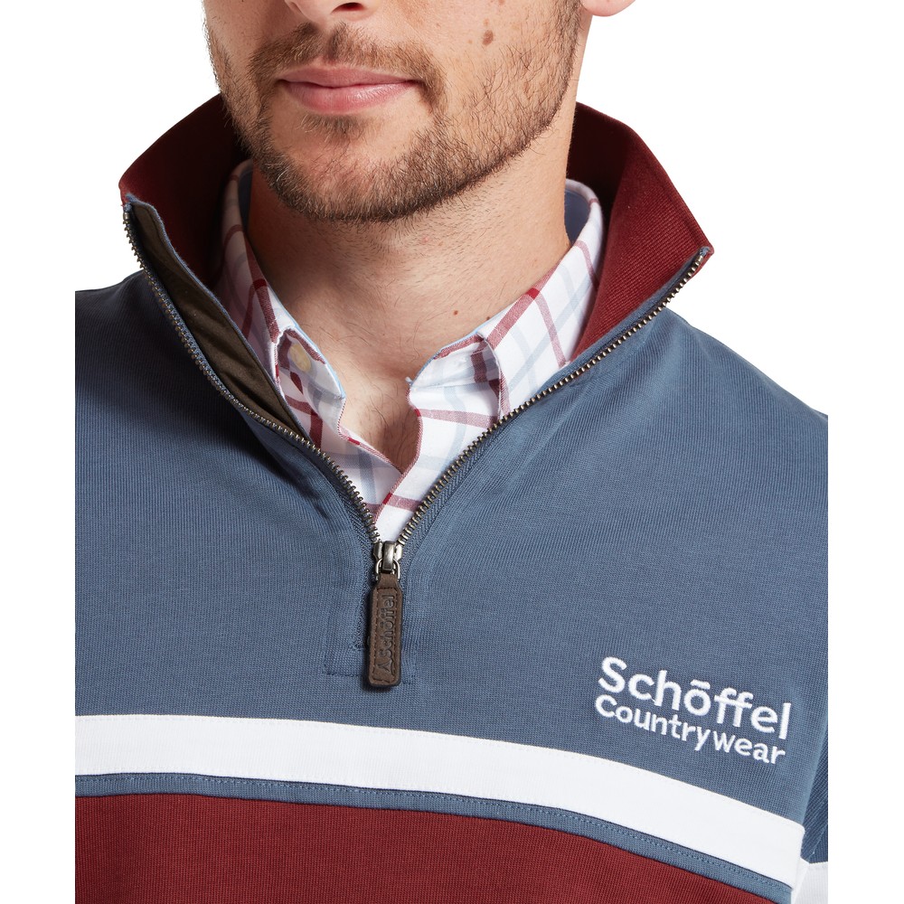 Exmouth Heritage 1/4 Zip Jumper Oxford Navy