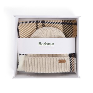 Barbour Pendle Beanie and Scarf Hessian