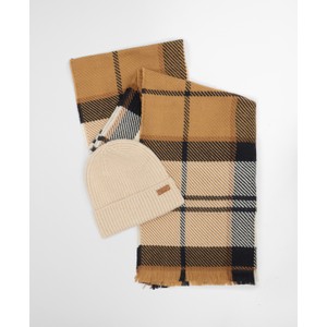 Barbour Pendle Beanie and Scarf Hessian