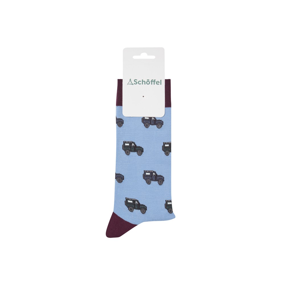 Men's Single Cotton Sock Blue Off Roader