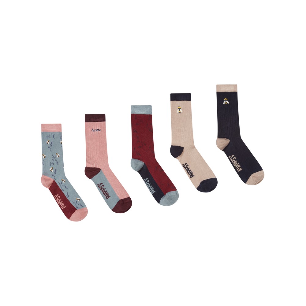 Ladies Bamboo Socks (Box of 5) 