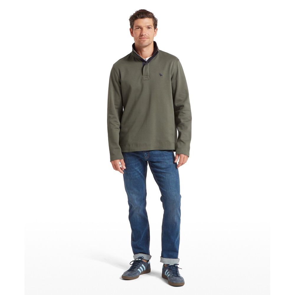 Branscombe Cove Sweatshirt Beetle Green
