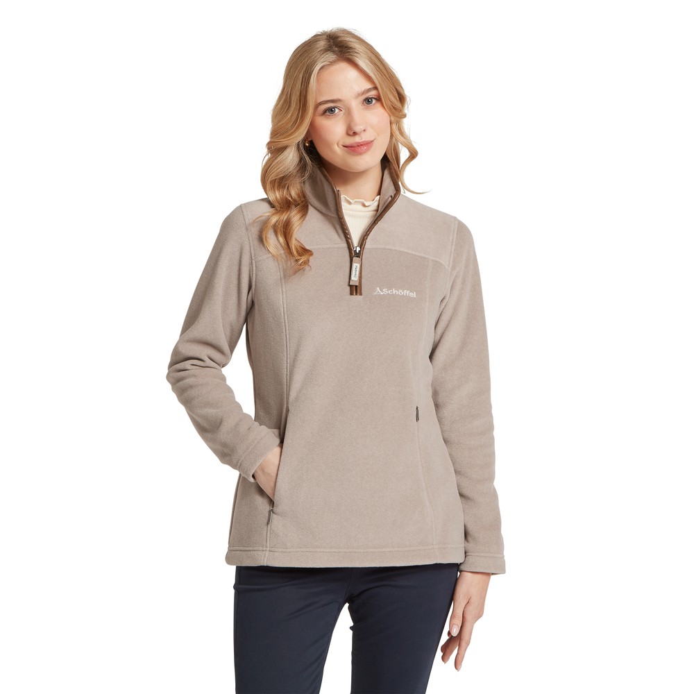 Tilton 1/4 Zip Fleece Mushroom