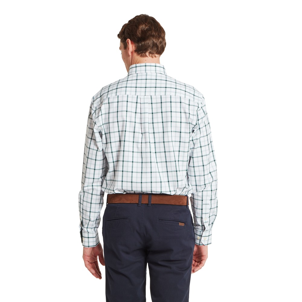 Brancaster Classic Shirt Deep Pine Check