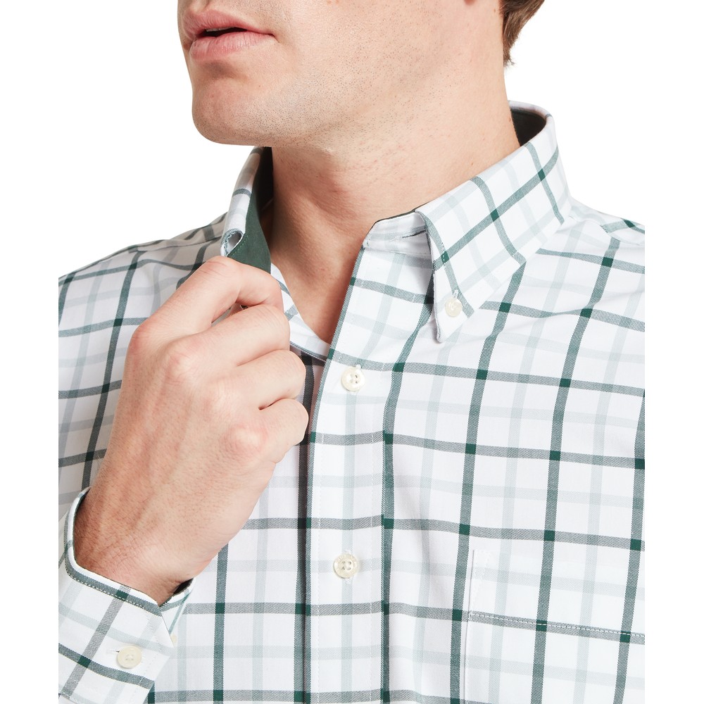 Brancaster Classic Shirt Deep Pine Check