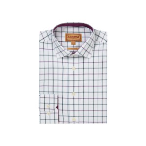 Schoffel Baconsthorpe Shirt Deep Purple Check