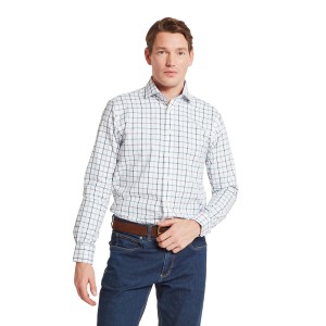 Schoffel Baconsthorpe Shirt Deep Purple Check