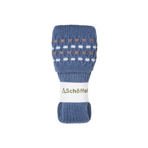 Schoffel Ladies Stitch Sock Denim Blue
