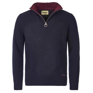 Barbour Nelson Essential Half Zip Jumper Navy