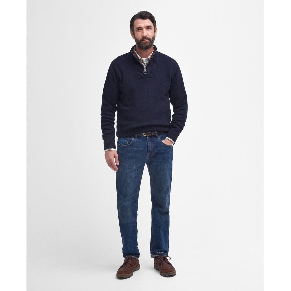 Nelson Essential Half Zip Jumper Navy