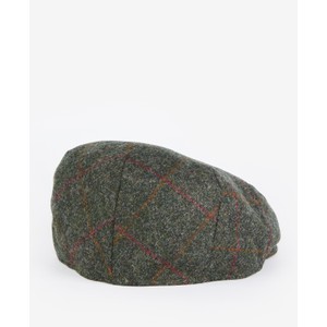 Barbour Crieff Cap Olive/Red Overcheck