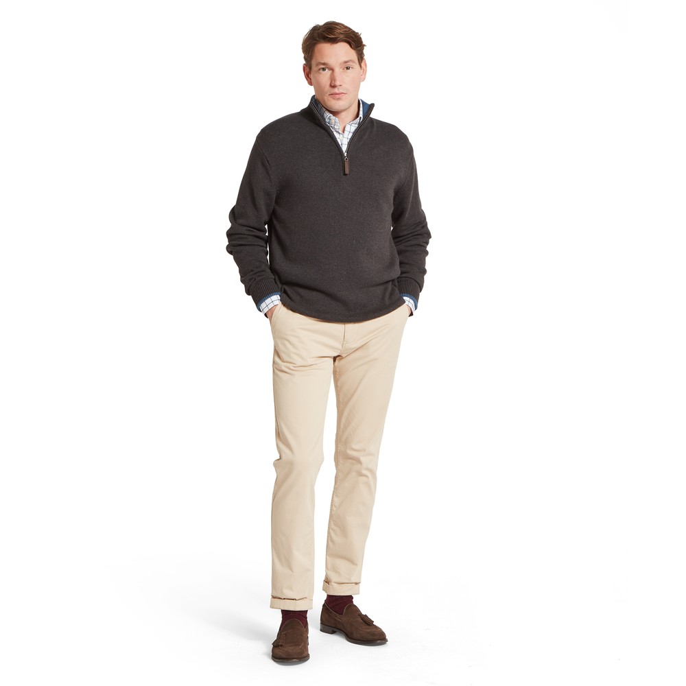 Castlebay 1/4 Zip Jumper Charcoal