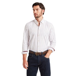 Schoffel Halesworth Tailored Shirt Burgundy