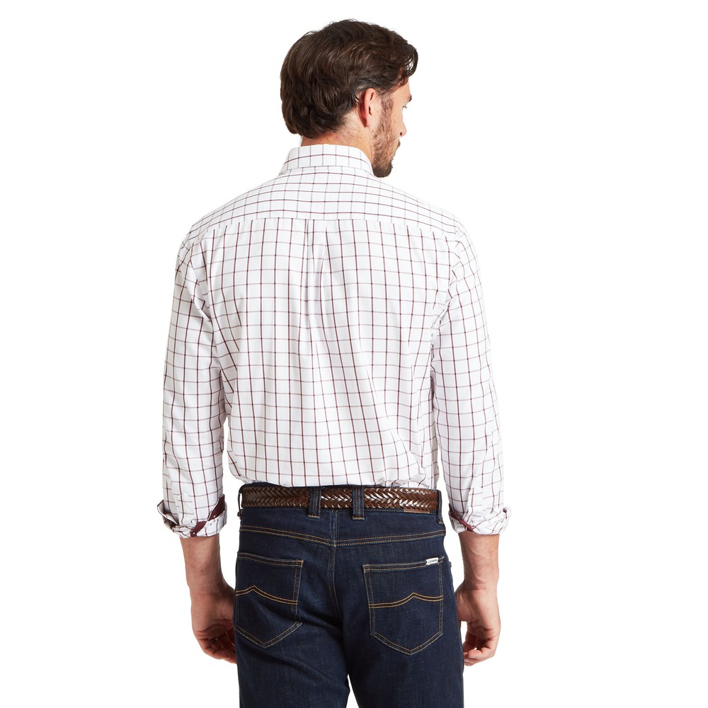 Halesworth Tailored Shirt Burgundy