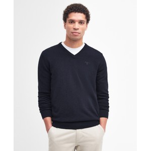 Barbour Lambswool V Neck Jumper Navy